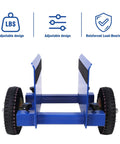 Heavy Duty Drywall Cart And 550 Lb Panel Mover With Smooth Rolling Pneumatic Wheels showing adjustable design and reinforced load-bearing features.