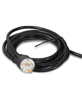 Power cord for Huge 4400 Lb Wireless Remote Hydraulic Scissor Lift Table with heavy-duty plug.