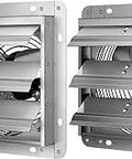 18 Inch Shutter Exhaust Fan With Auto Shutters, High Speed 1450 RPM, 2000 CFM, Aluminum, 2-Pack for ventilation