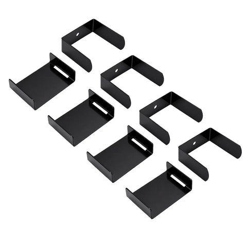 Heavy Duty Stainless Steel Leaf Spring Clamps For 2.5 Inch Wide Axles, Ultimate Repair Kit With Four Pieces To Boost Towing Stability And Control On Trucks Trailers Without Breaking The Bank. Black set of four leaf spring clamps for 2.5-inch axles