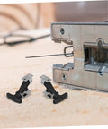 Heavy Duty Rubber Hood Latch Kit For Engines And Tool Boxes near metal object, showcasing installation ease and durable design