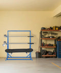Legit Heavy Duty Steel Cantilever Storage Rack With 440 Lb Capacity Adjustable Arms perfect for PVC pipes in garage setting.