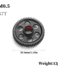 Steel Main Gear 57T For ARRMA 1/18 Granite Grom RC Car 0.5M Spur Gear Upgrade, Smooth Power Delivery And Less Gear Jam, Durable Steel Construction