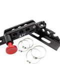 Beefed Up Heavy Duty Roll Bar Fire Extinguisher Holder Mount With Four Clamps For Jeep Wrangler Gladiator UTV Polaris RZR Ranger Ford Bronco Aluminum Construction Quick Release Red Pin 1 Year Warranty