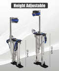Adjustable Drywall Stilts 15 To 23 Inches Aluminum Lift For Painting Finishing Pruning And Cleaning Built For Easy Maneuverability