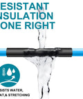 Heavy Duty 1.5 Inch Black Heat Shrink Tubing 5 Ft Roll Dual Wall Adhesive Lining 3 To 1 Shrink Ratio with water exposure