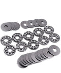Axial Needle Roller Thrust Bearing In Steel With Two Washers ID 8, 10, 15, 17 mm Heavy Duty Bearing For Machinery And Equipment Ideal For CNC And Robotics