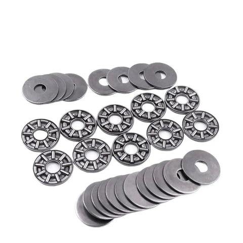 Axial Needle Roller Thrust Bearing In Steel With Two Washers ID 8, 10, 15, 17 mm Heavy Duty Bearing For Machinery And Equipment Ideal For CNC And Robotics