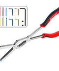 13 Inch Extra Long Internal Snap Ring Pliers With Double Joint Long Reach For Deep Retaining Rings In Housings And Gearboxes