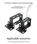 Heavy Duty Steel Vertical Cable Management Brackets For 19 Inch Server Rack Mount D Ring Wire Organizers, black, waterproof, rust-resistant design.