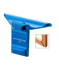 Pro Grade 45 Degree Saddle Square For Woodworking Anodized Aluminum Carpenter Square Tool Marking Tools For Accuracy And Precise Mitered Cuts Durable Woodworking Tools And Accessories showcasing blue anodized finish with 45° angle detail