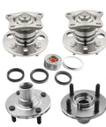 Set Of Four Front And Rear Wheel Hub Bearing Assemblies Replacement For 1998 2002 Chevrolet Prizm Non ABS 1993 1997 GEO Prizm 1993 2002 Toyota Corolla Non ABS