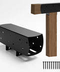 2 Pack 4 By 4 3 Way T Shaped Pergola Brackets Metal Wood Post Connector for Pergola and Outdoor Structures with screws