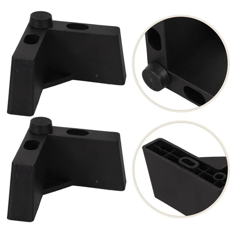 Sturdy L Shaped Plastic Furniture Legs With M5 Screws 4 Pack Easy Install Sofa Feet Risers For Cabinets And Dressers Floor Friendly close-up
