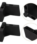 L Shaped Plastic Furniture Legs Set Four Pieces With M5 Screws For Easy Install Thickened Durable Plastic Close-up View