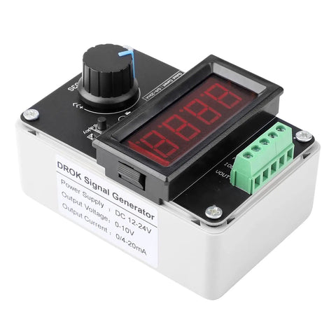 Dual Channel Signal Generator For PLC Panels And LED Testing Adjustable 0/4-20mA Current And 0-10V Voltage Analog Simulator