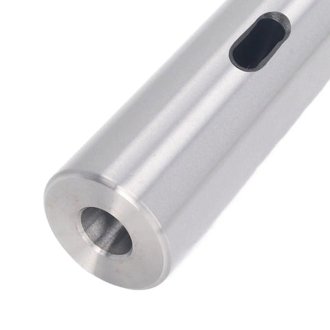 Rock Solid C45 Steel Taper Drill Sleeve And Taper Shank Adapter For Heavy Duty Machine Shops, close-up of smooth outer surface.
