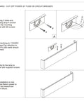 Installation guide for Super Stylish 24 Inch Matte Black LED Wall Sconce for bathroom vanity with warm white 2700K light