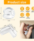 Dimensions of Baby Proof Corner Guard Kit 40 Pack, Clear Table Edge Bumpers And Sharp Corner Shields For Toddler Home Safety.