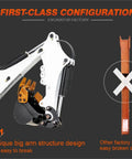 2 Ton Compact Crawler Excavator arm showing durable structure for farm, trenching, landscaping, small construction projects
