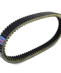 Top Tier Motorcycle Transmission Drive Belt For Kymco Ak550 Motorbike Gear Replacement with unique ribbed texture.