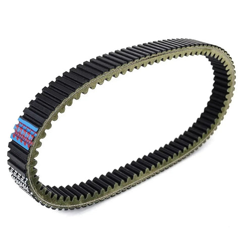 Top Tier Motorcycle Transmission Drive Belt For Kymco Ak550 Motorbike Gear Replacement with unique ribbed texture.