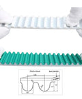 Heavy Duty Htd 5M Polyurethane Timing Belt, showing teal and white open design for custom cuts, ideal for 3D printers and CNC rigs.