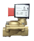Upgrade Your Rig With This Sleek 8240000.9101 Solenoid Valve For Heavy Duty Pneumatic Systems And Smooth Air Control That Works Like A Charm, showing brass body and electrical connector.