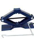 Steel Scissor Lift Jack Car Kit 1.5 Ton Capacity Portable Collapsible Floor Jack For Trunk Storage Heavy Duty Tire Change Tool blue