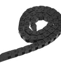 Reinforced Nylon PA66 Cable Drag Chain With End Connectors, 10x10mm, 1m Length, Low Noise Wire Carrier, coiled view