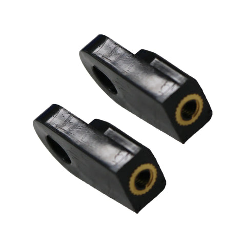 Outboard Remote Throttle Shift Cable End For Yamaha Boat Motor Replacement 703 48345 01 00 00 Control Box Mount Dual End 2 Pack Easy Install Black Durable Marine Grade Construction Ready For Quick Clamp On Install