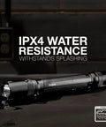 Tactical 2AA LED Flashlight Pen Light For Emergencies And Camping Pocket Sized EDC Gear With Clip Water Resistant Aluminum Body