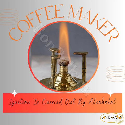 Hand Hammered Old School Brass Copper Turkish Greek Coffee Burner For Tabletop Large Size Alcohol Burner Maker