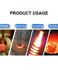 Top Tier 1800W Handheld Induction Heater Quickly Melts Lock Jammers And Rusted Nuts Without Flames, showcasing welding, quenching, annealing, and smelting.