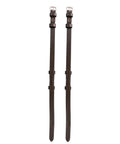 Replacement Cheek Pieces for English Bridle, Hook Fastening, Half Inch 13mm Leather, Vegetable-Tanned Leather, Matching Stitching