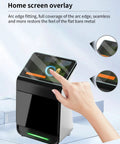 Person applying Premium Garmin Approach R50 Screen Protector Pro Grade For Golf Launch Monitor with finger touch demonstration
