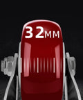 Close-up of 32mm wheel on Rugged Heavy Duty Top Plate Swivel Caster Wheels With Dual Locking Brakes, M Threaded Stem