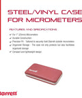 Deluxe Padded Case For Measuring Tools Protective Storage with steel frame and vinyl cover shown closed