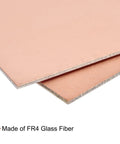 Prototyping Ready PCB Copper Clad Boards 70 mm By 50 mm By 1 mm FR4 Glass Fiber Single Sided Pack Of 2 close-up view