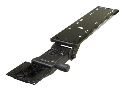 Slick Heavy Hitter Under Desk Keyboard Tray With Gel Wrist Rest And Smooth 23 Inch Glide Platform, adjustable tilt swivel feature.