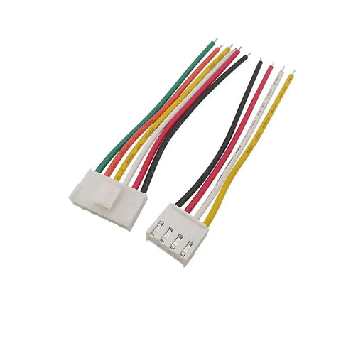 Hella Solid VH 3.96mm Pitch Single Ended Female Plug Wire Cable Connector with metal contacts and color-coded wires.