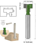 Keyhole Router Bits Set Six Pcs With One Quarter Inch Shank Blade Diameters One Quarter Five Sixteenths Three Eighths Nine Sixteenths One Half And Five Eighths For Woodworking And Hanging Projects Handy For DIY Picture Frames Shelves And Wall Mounts components