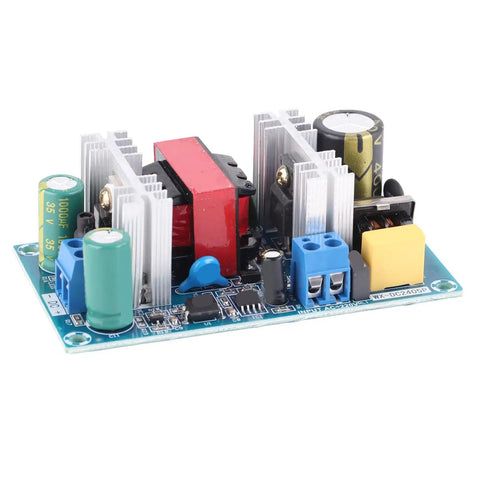 Built Tough 4A AC To DC Converter 12V 50W Switching Power Supply with heat sinks and terminals, designed for DIY tech projects.