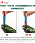 Pro Grade Aviation Crimp Tool Kit For Aircraft Wiring With 4 Indent 8 Impression Crimper AS2G And M22520-2-01 Compatibility GO NO GO Gauge