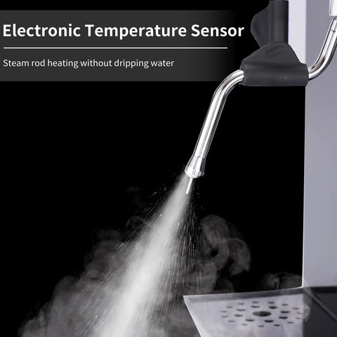 Barista Grade Four In One Commercial Milk Frother 2500W 110V with Automatic Steam Milk Frothing and LED Display close-up