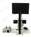 0.65-4.5x Industrial Inspection 3D Video Microscope With LCD Display And Built-In Digital Camera, Dope Track Stand For Precise Micro Work, Perfect For Electronics, Jewelry, And Small Part Inspection TD02020201, rear view with control box