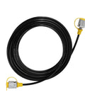 Coiled 64 MPa Hydraulic Pressure Test Hose M16 Female To Female High Pressure Oil Alkali-Resistant for Testing, 5.0m Black
