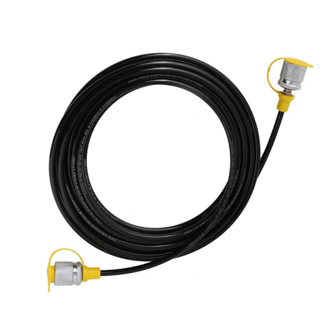 Coiled 64 MPa Hydraulic Pressure Test Hose M16 Female To Female High Pressure Oil Alkali-Resistant for Testing, 5.0m Black