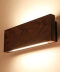 12 Inch LED Wall Sconce In Solid Walnut Wood 5W 3000K Warm Light Cozy Modern Farmhouse Up And Down Lighting for interior spaces
