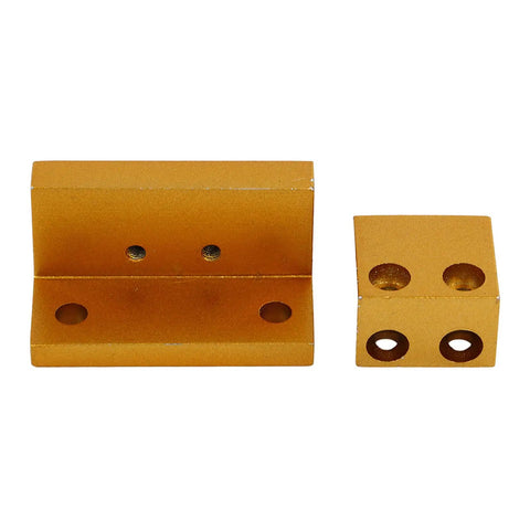 Gold aluminum brackets for wall mounting wall mounted coffee bean dispenser keeps cafe stash fresh as ever.